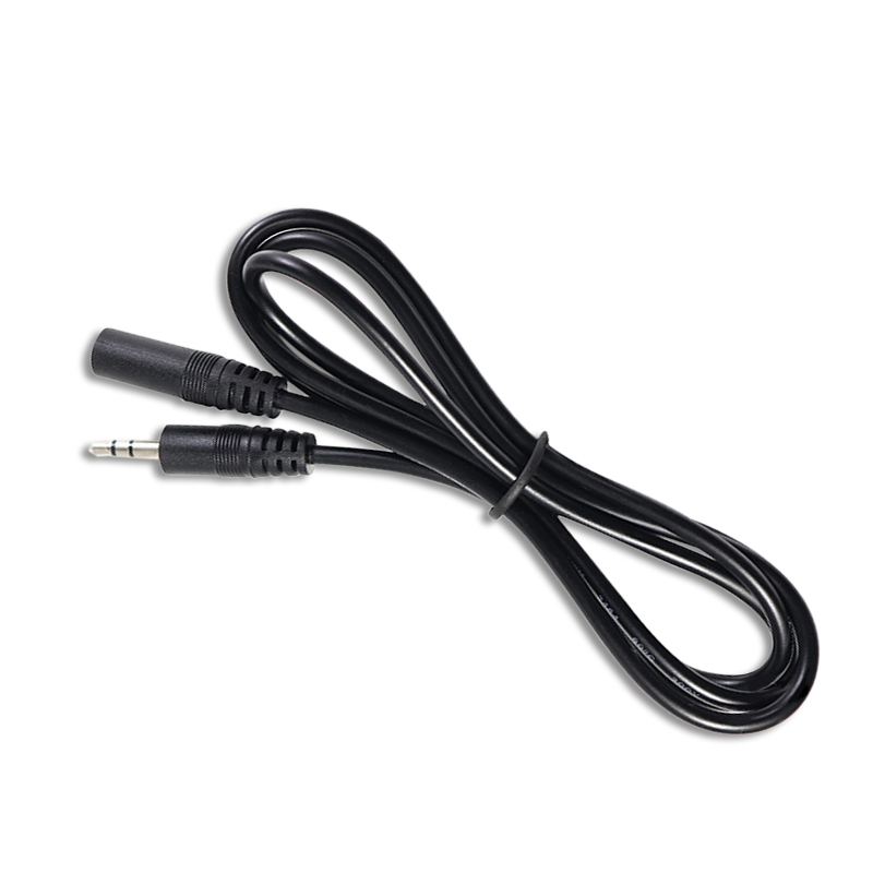 オーディオ延長ケーブル AUX 3.5mm ステレオミニプラグ オス-メス 3極 26AWG 1m