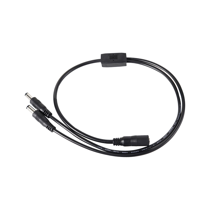 DC電源分岐ケーブル 5.5mm×2.1mm 2/3/4/5分岐 エフェクター・防犯カメラ・LEDテープライト対応