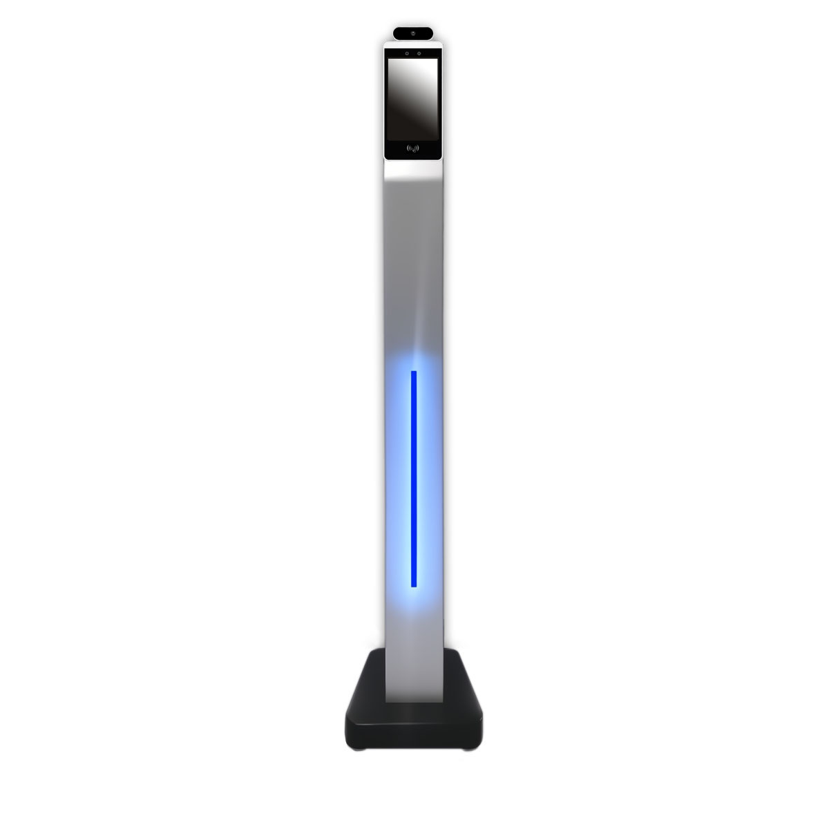 高精度 測温用サーマルカメラ搭載 AI顔認証端末 8インチ Androidモデル LEDフロアスタンドセット BS-FRT-08A-STB-L130