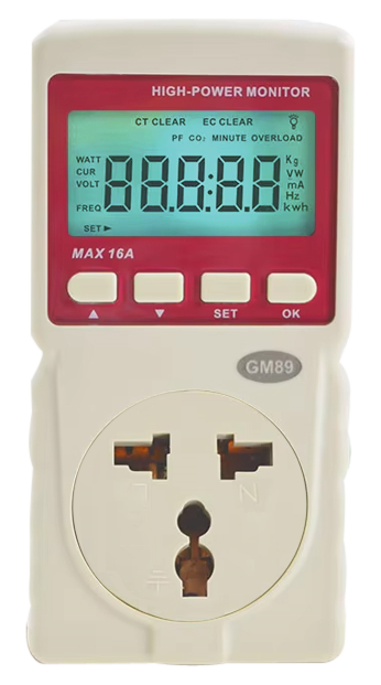 100 V ～ 260 V対応 ワットチェッカー小型 BS-GM89