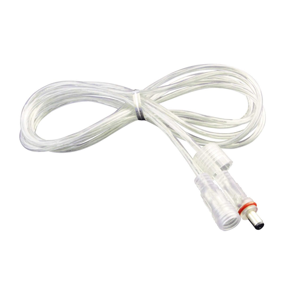 BS-POWSG1-DP IP68防水 ロック式 DC延長ケーブル 5.5×2.1mm オス-メス端子 1m 2芯 22AWG ラウンドケーブル