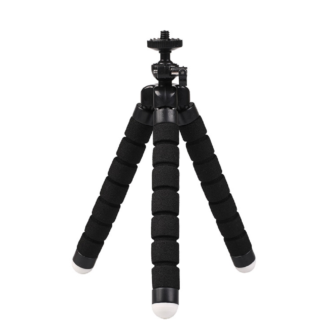 BS-KALISS1-A012 ミニポータブルフレキシブル三脚 1/4インチねじ【黒】