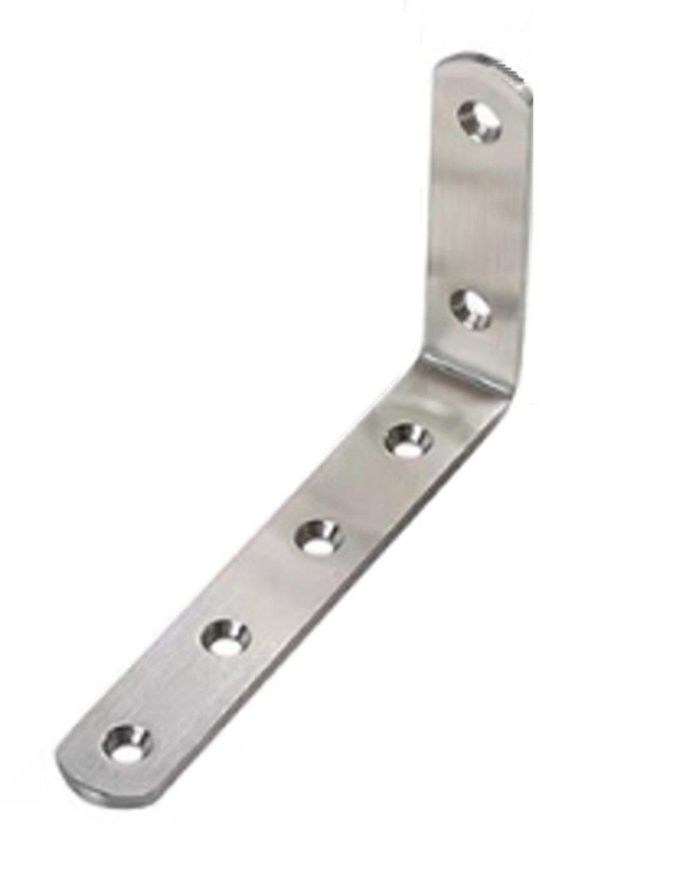 ＢＳ－ＳＳＣＰ３０４－Ｌ１２５１９　Ｌ字（直角）３０４ステンレスジョイント金具１２５Ｘ７５Ｘ１９ｍｍ６穴【銀】