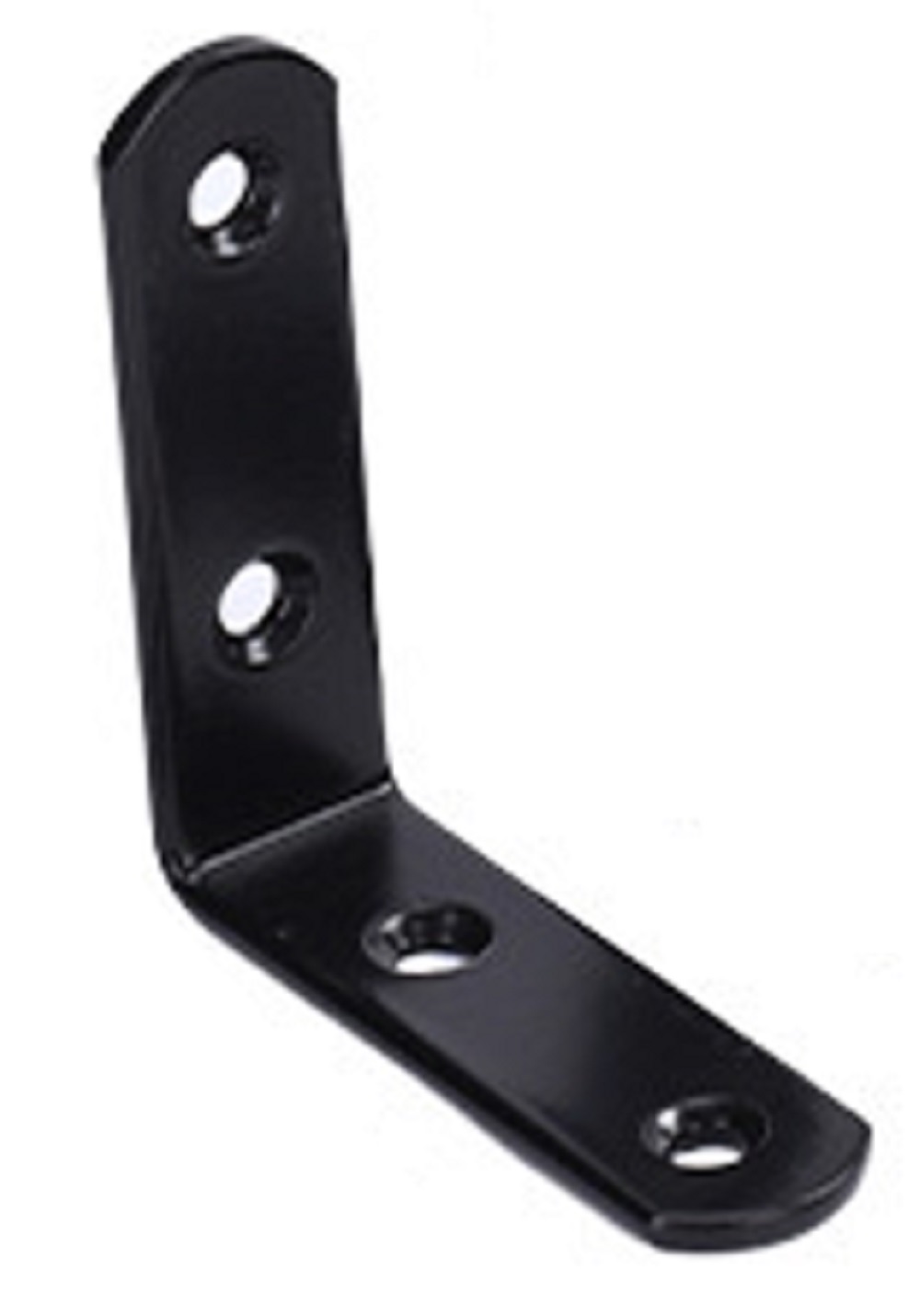 ＢＳ－ＳＳＪＢ－Ｌ６５１９Ｂ　Ｌ字ステンレスジョイント６５×１９ｍｍ　４穴　黒