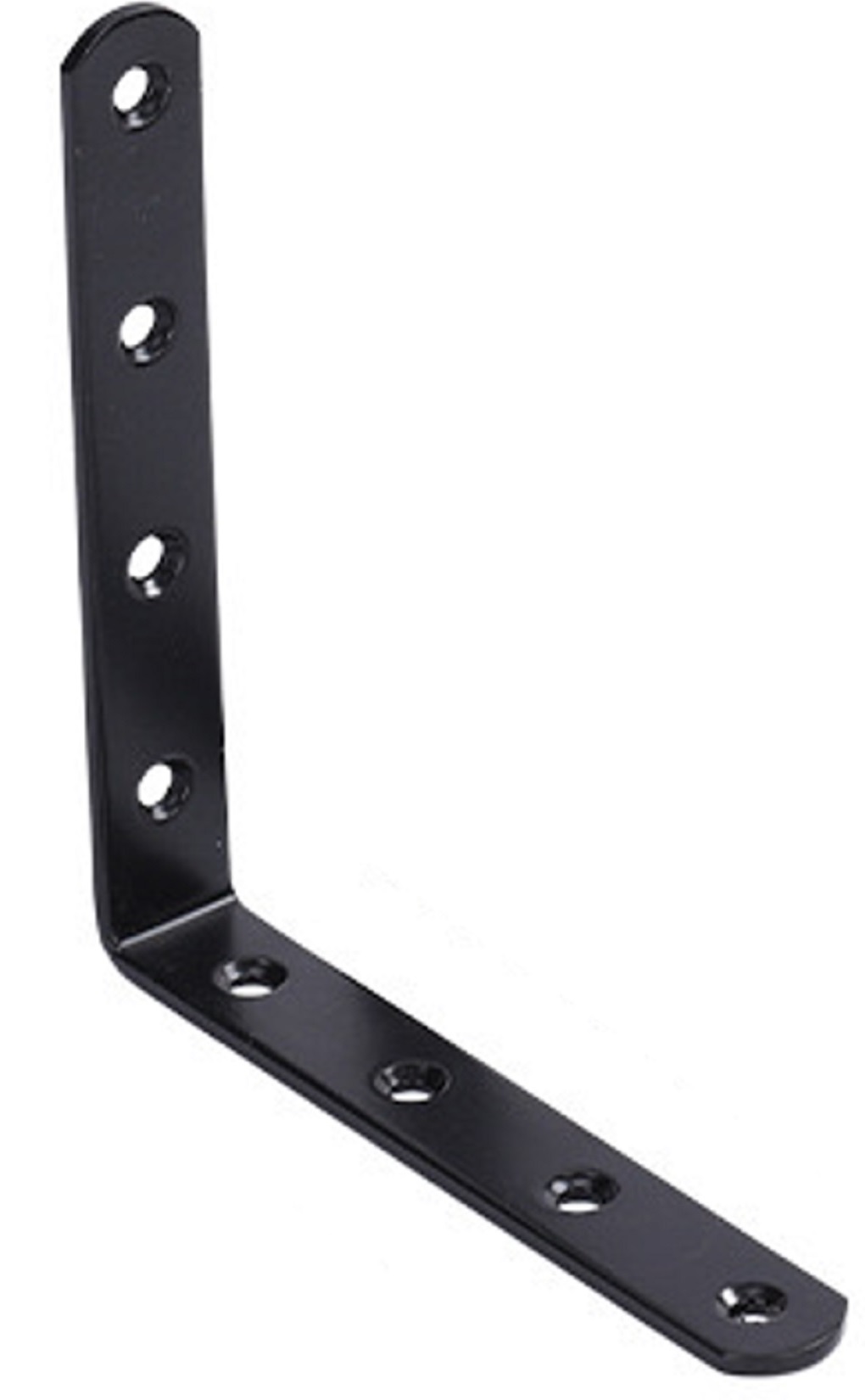 ＢＳ－ＳＳＪＢ－Ｌ１２５１９Ｂ　Ｌ字ステンレスジョイント１２５×１９ｍｍ　８穴　黒