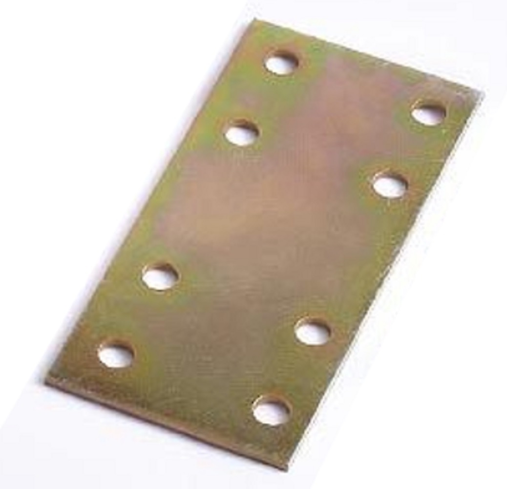 ＢＳ－ＩＲＪＢ－Ｈ８０３７　幅広スチールジョイント８０×３７ｍｍ　８穴　黄銅色