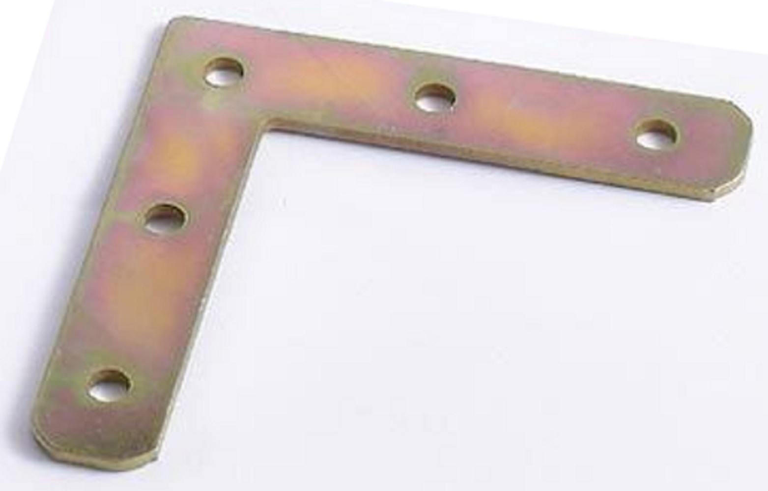 ＢＳ－ＩＲＪＢ－Ｌ７０１５－１５　Ｌ字スチールジョイント７０×１５ｍｍ　厚さ１．５ｍｍ　５穴　黄銅色