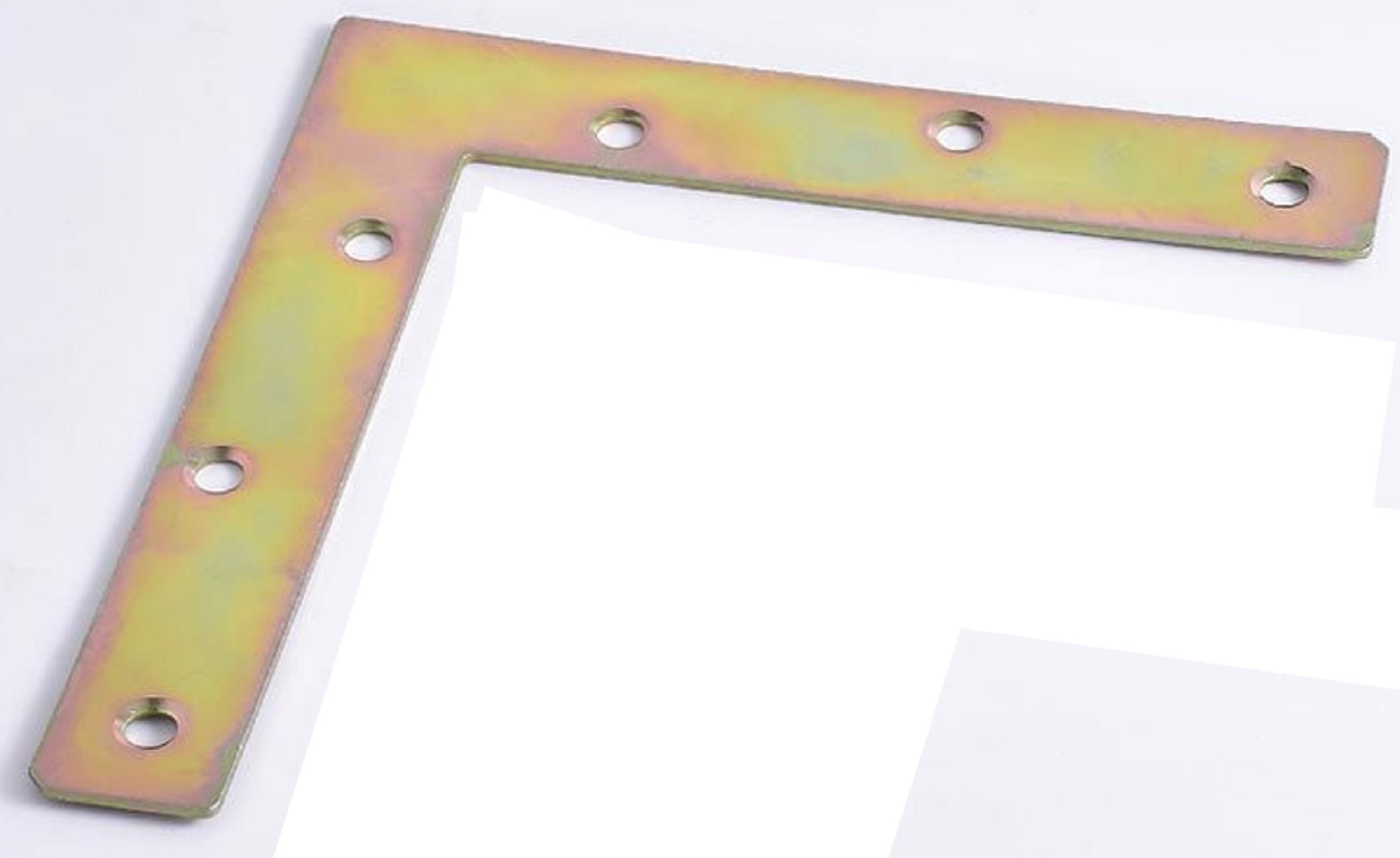 ＢＳ－ＩＲＪＢ－Ｌ１５０２５－１８　Ｌ字スチールジョイント１５０×２５ｍｍ　厚さ１．８ｍｍ　６穴　黄銅色