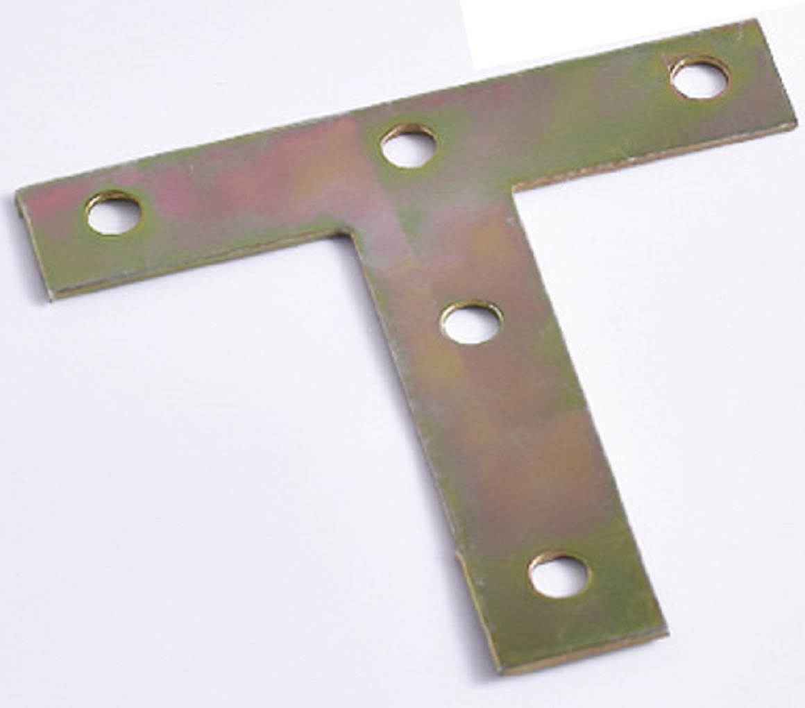 ＢＳ－ＩＲＪＢ－Ｔ７１６６　Ｔ字スチールジョイント７１×６６．５ｍｍ　５穴　黄銅色