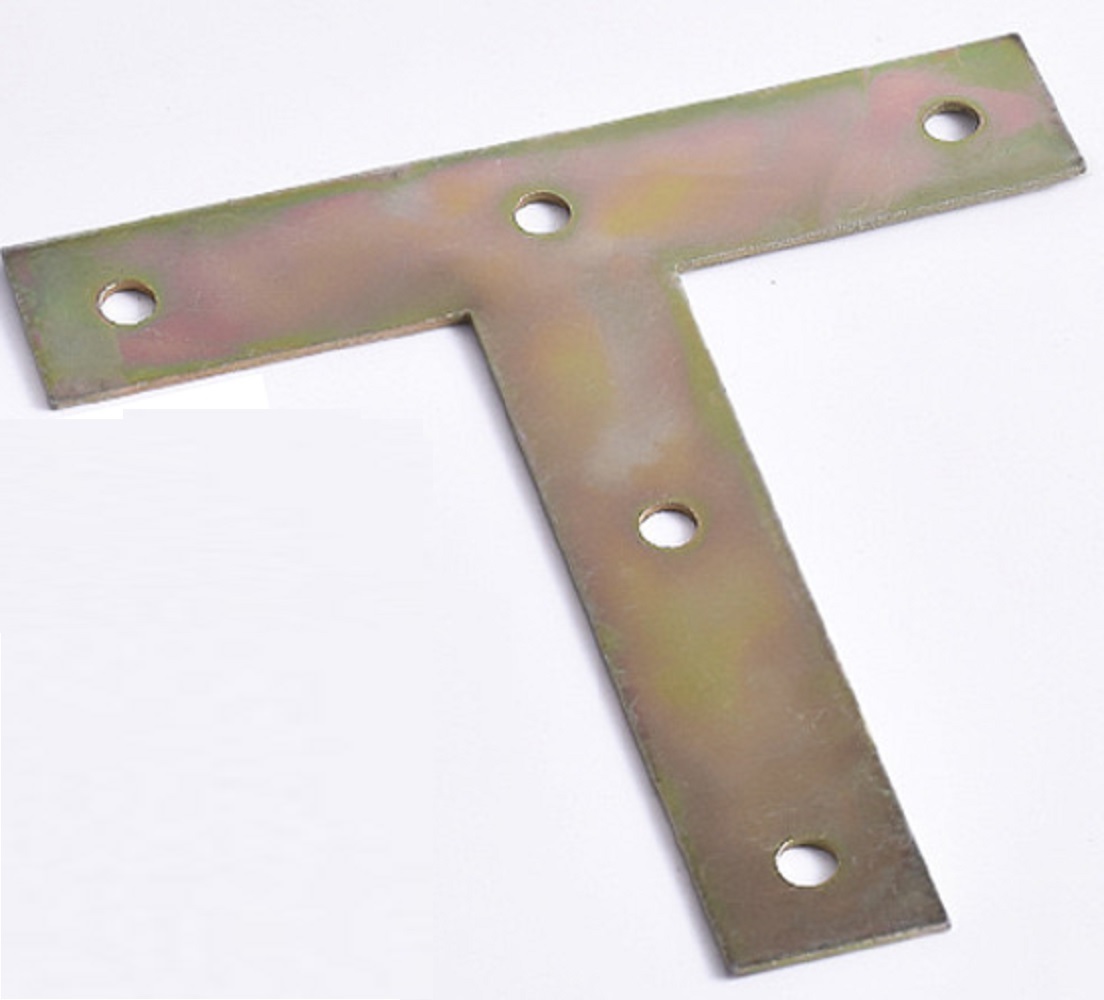 ＢＳ－ＩＲＪＢ－Ｔ９７９６　Ｔ字スチールジョイント９７×９６ｍｍ　５穴　黄銅色