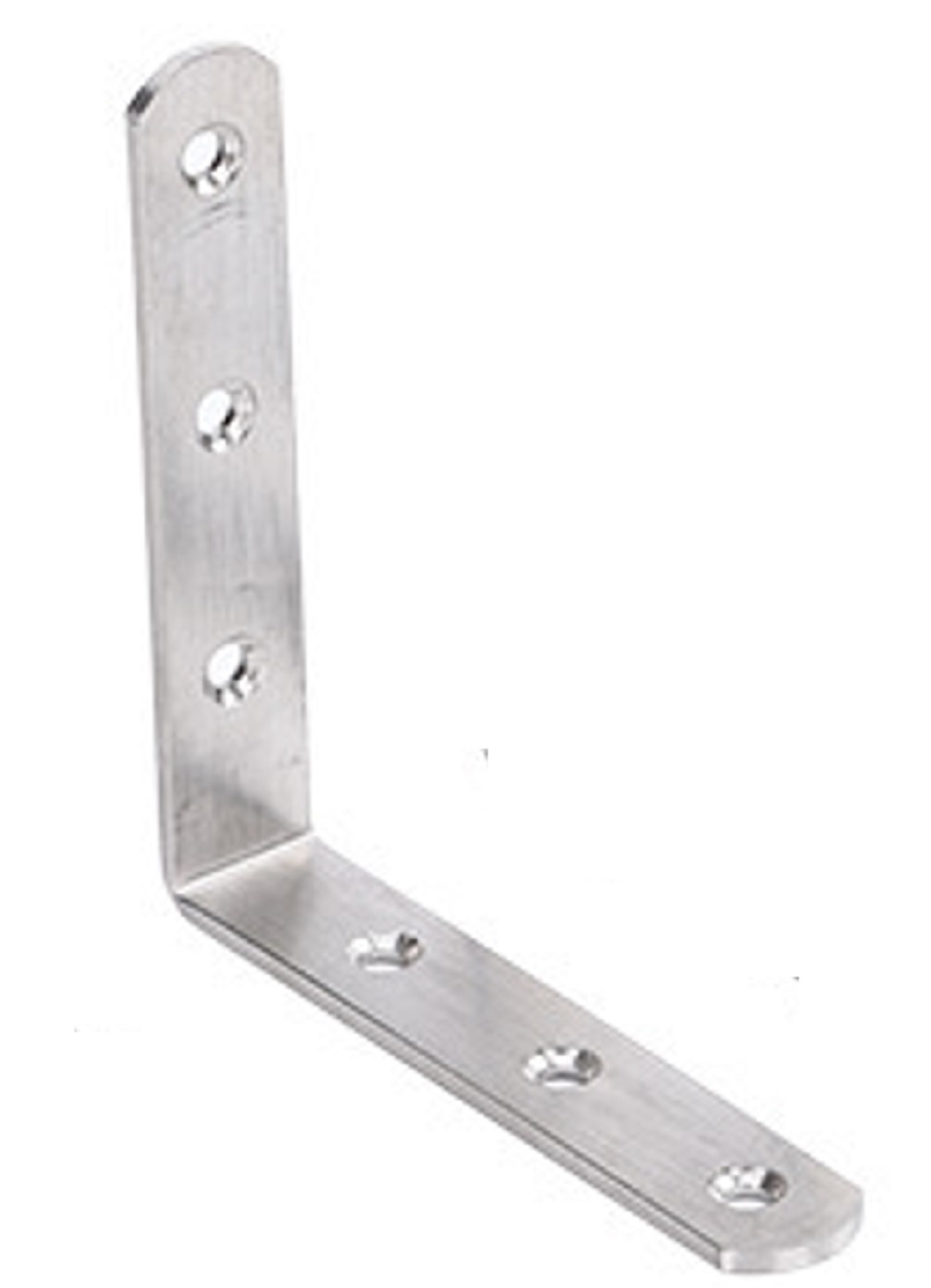 ＢＳ－ＳＳＣＰ２０１－Ｌ１００１９　Ｌ字（直角）２０１ステンレスジョイント金具１００Ｘ１００Ｘ１９ｍｍ６穴【銀】