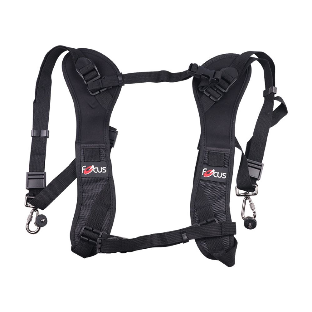 BS-KALIHANE-K017 カメラ用ハーネスダブルショルダーストラップ長さ調整可能２台携帯用