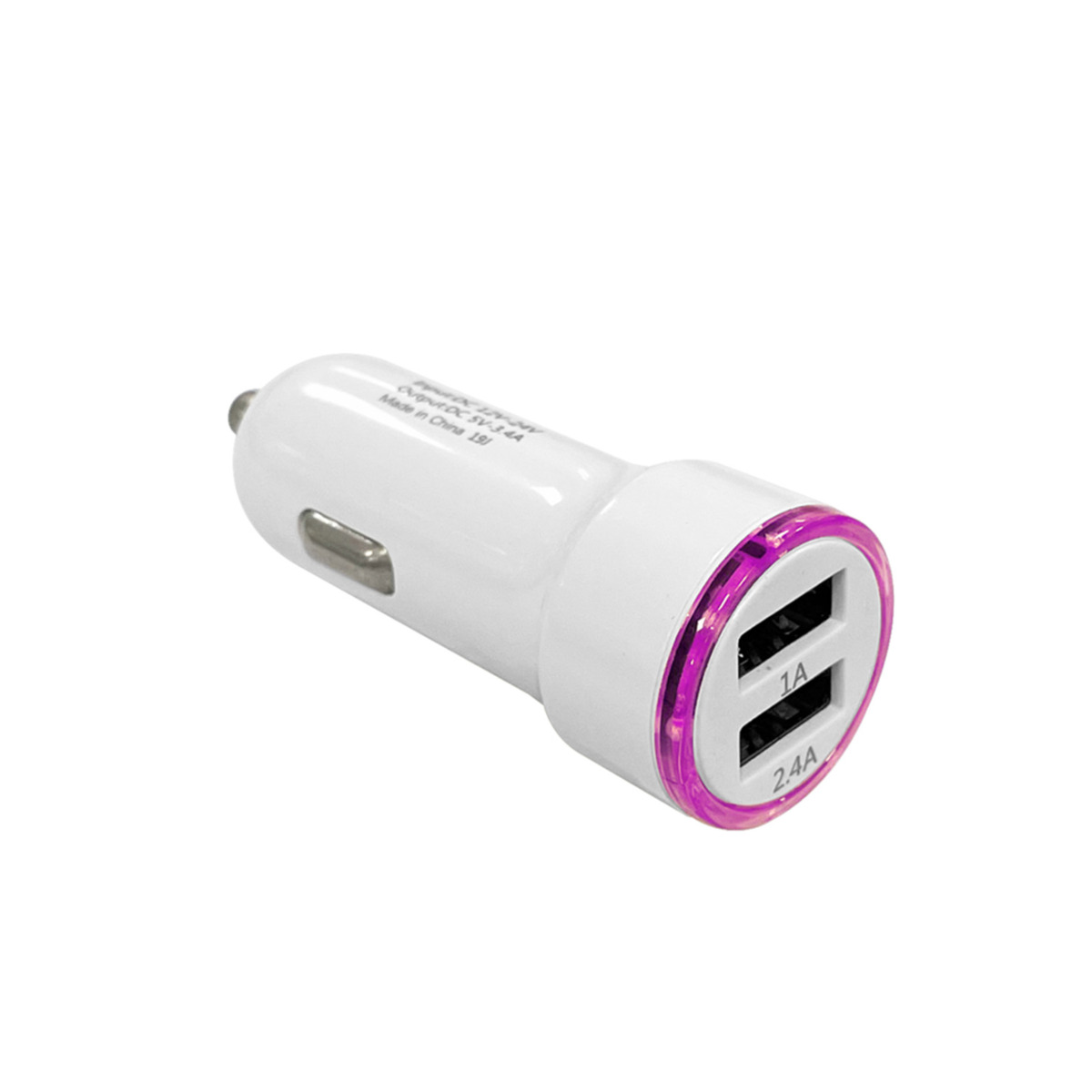 USB充電器・シガーソケット・カーチャージャー(17W/3.4A) USB‐A 2ポート搭載 BS-JAC2002