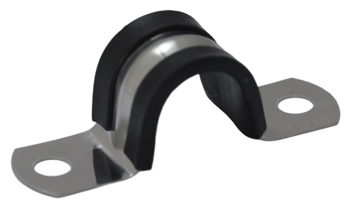 BS-XIN304SS-SBIR3-3S　304ステンレス サドルバンド 絶縁ゴム付き 内径16mm 固定金具 3個セット