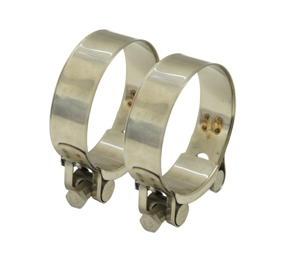 BS-XIN304SS-THC3-2S　304ステンレス Tボルトホースクランプ 固定金具 直径64～67mm対応 2個セット
