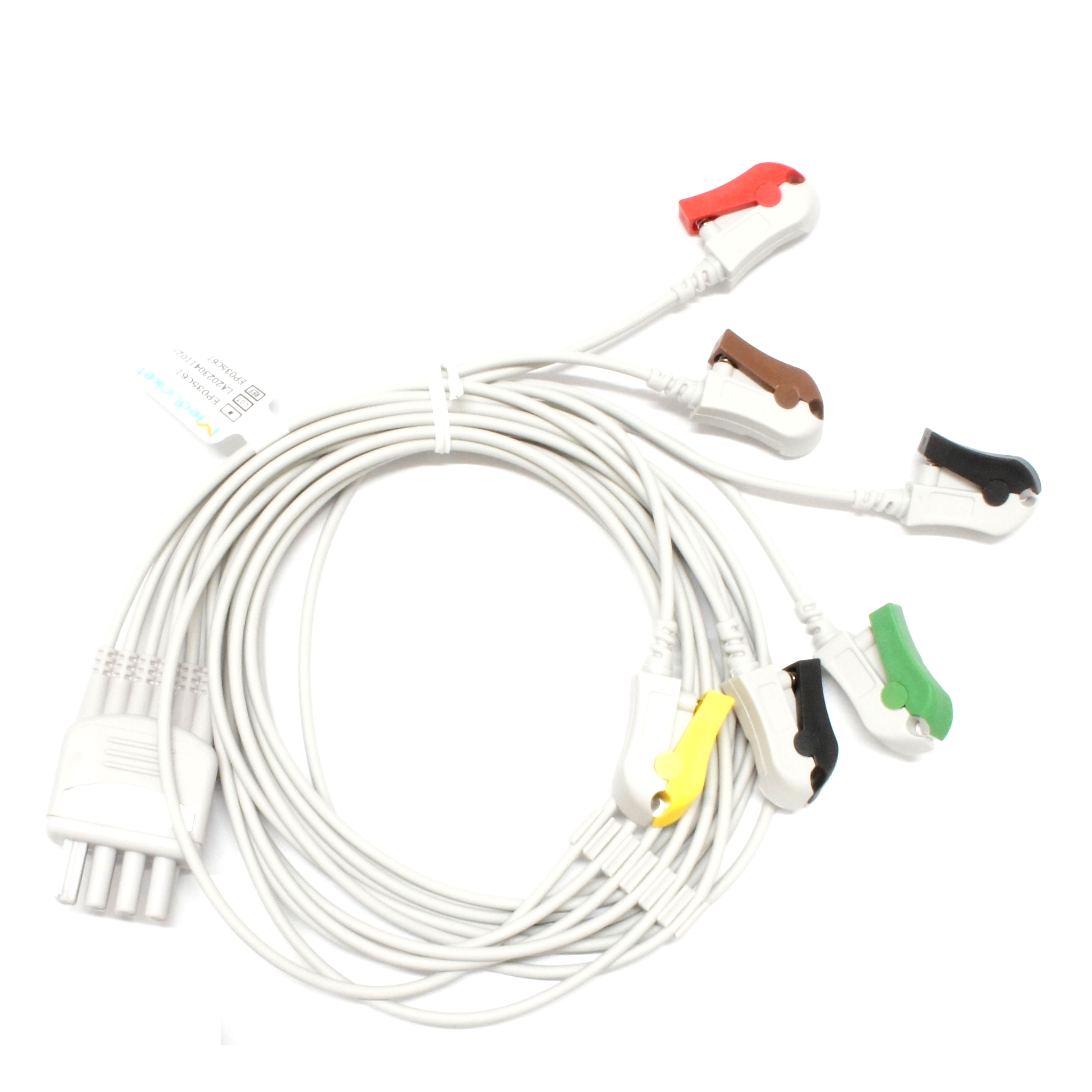 日本光電 ECG接続コード Nihon Kohden Compatible Direct-Connect ECG Cable 3 Leads Snap