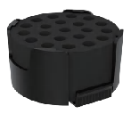 直径12mmの試験管や採血管を21本固定できるオプションパッド BS-VMP-503