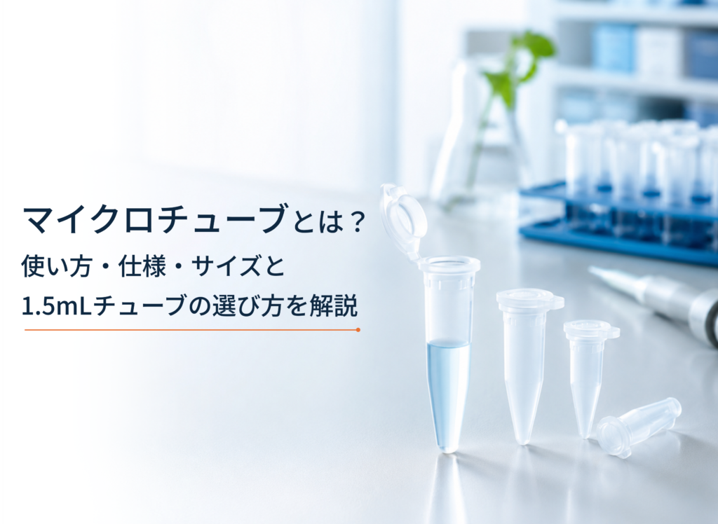 マイクロチューブとは何か、使い方・仕様・サイズと1.5mLチューブの選び方を解説する記事のヘッダー画像