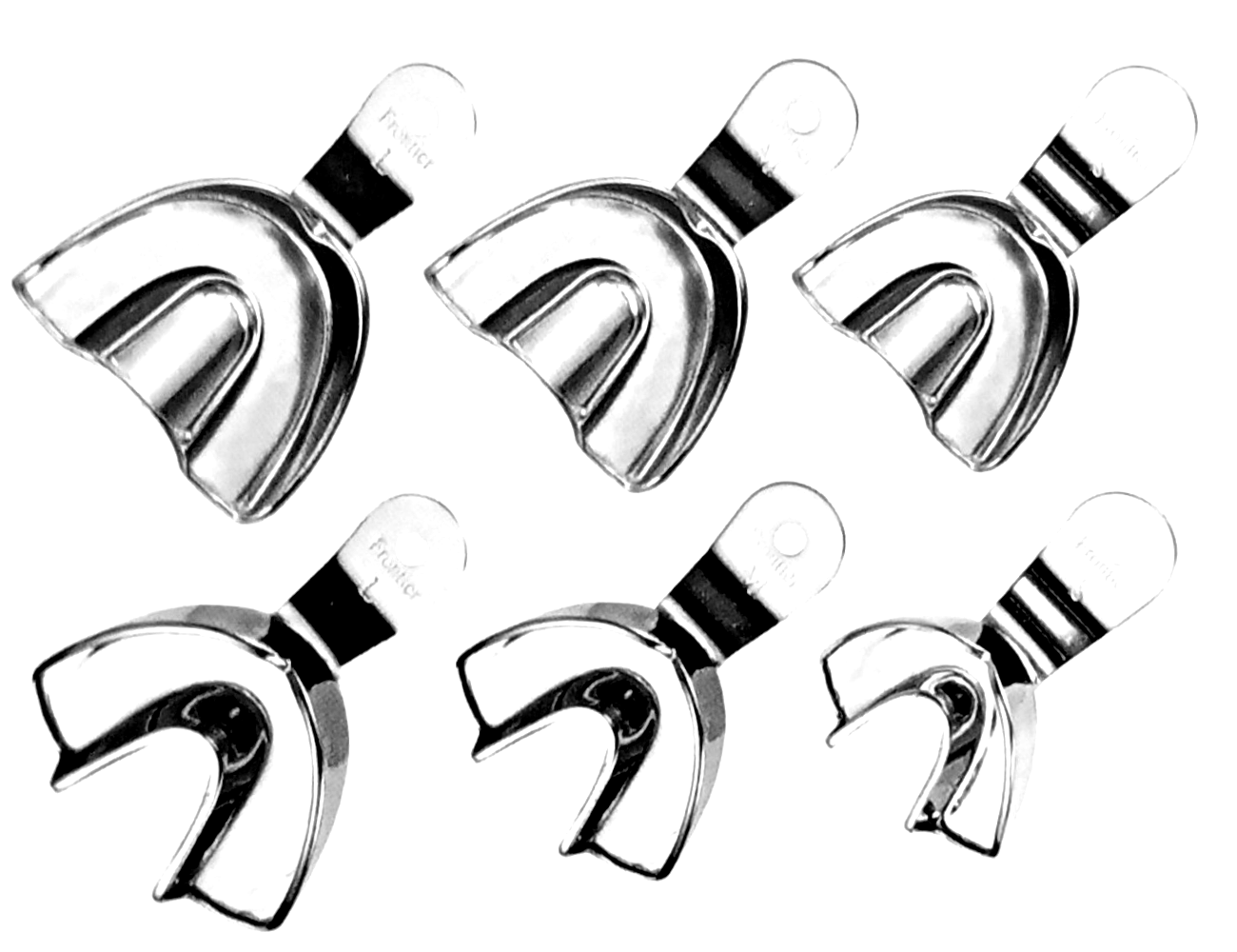 有歯顎小児用トレー（無孔） FD-06-LU/FD-06-LL/FD-06-MU/FD-06-ML/FD-06-SU/FD-06-SL