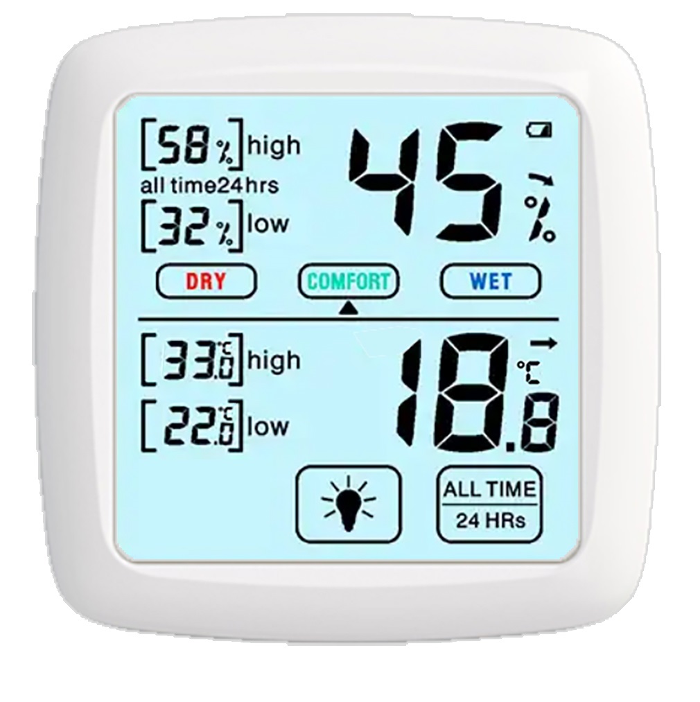 温度湿度計 ２４時間計測記録  快適度レベル表示 バックライト BS-DT-89